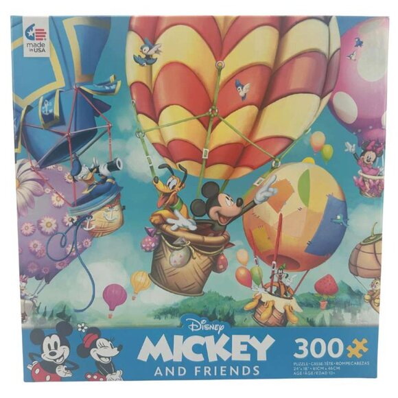 Ceaco Disney Mickey and Friends Hot Air Balloon Race Jigsaw Puzzle / 300 Pieces - Picture 1 of 4